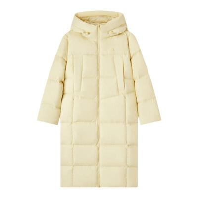 长款过膝羽绒服外套森马加厚连帽