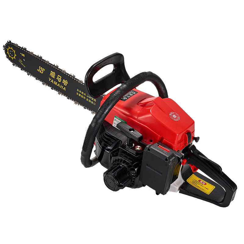 汽油锯启动器通用型一键点火手拉按键双启动52/58款电启动拉盘