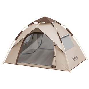 荒野拾光帐篷户外便捷式折叠露营野营过夜自动黑胶室内加厚防雨