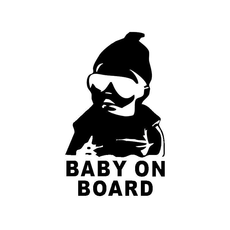 BABY ON BOARD车内有宝宝警示贴宝贝在车里BABY IN CAR反光汽车贴