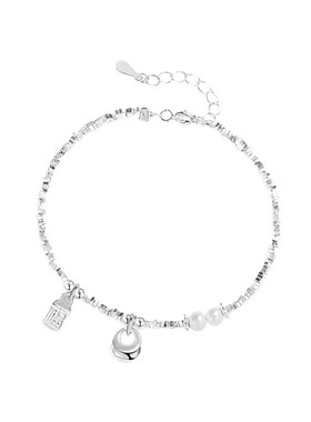 S999足银新款小胖福纯银手链女款