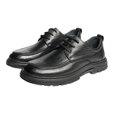 森达头层牛皮商务通勤休闲皮鞋男