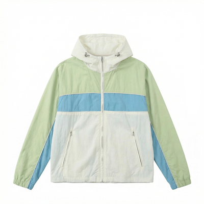 ROLLCALL 26SS 宽松休闲撞色拼接纸感连帽外套