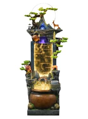 尊儒循环水中式客厅礼品摆件