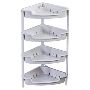 浴室转角迷你小号三角置物架卫生间厕所洗漱日用品脸盆收纳落地式