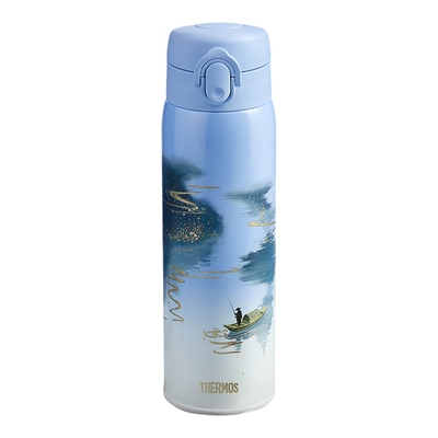 檀健次膳魔师五行色画境保温杯