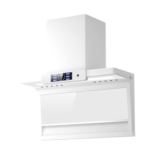 好太太抽油烟机家用厨房大吸力变频白色顶侧双吸油烟机燃气灶套装