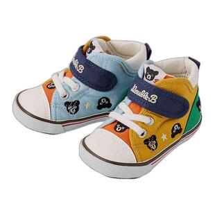 日潮 MIKIHOUSE DB黑熊帆布板鞋 二段三段轻便学步鞋