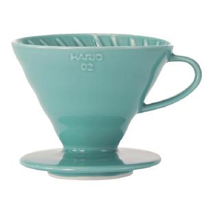 HARIO日本V60陶瓷滤杯手冲咖啡过滤器滴滤式过滤杯滤纸咖啡杯彩色