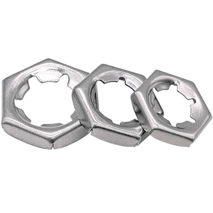 304/316不锈钢GB805扣紧螺母锁紧螺母DIN7967冲压自锁螺帽M6-M52