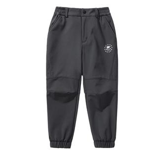 伯希和户外儿童软壳裤男童女童防风透气休闲长裤亲肤抓绒运动裤子