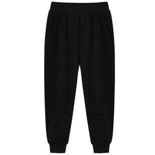 儿童校服裤子男童藏青色长裤女童夏季小学生运动裤纯棉中学生校裤