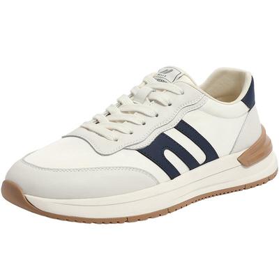 拼接慢跑鞋百丽复古夏季