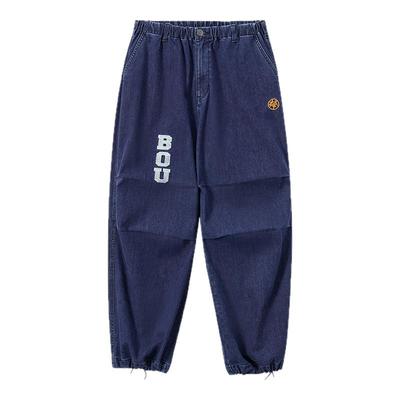 ONIARAI/鬼洗25秋季新品棒系列达摩刺绣宽松牛仔裤中性 25N4407