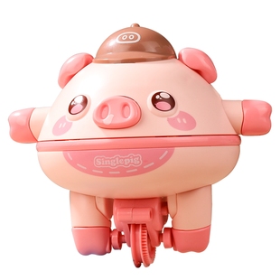 萌趣平衡猪不倒翁独轮车宝宝儿童解压玩具陀螺仪网红飞天小猪婴儿