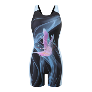 女士泳衣大码胖mm遮肉显瘦绝美无袖游泳馆冲浪竞速游泳衣2026新款