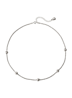 素图925银锁骨链女小众设计项链