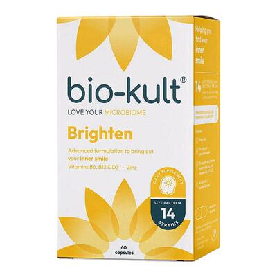 英国biokult开心菌百康百德益生菌缓解EMO焦虑好睡60粒