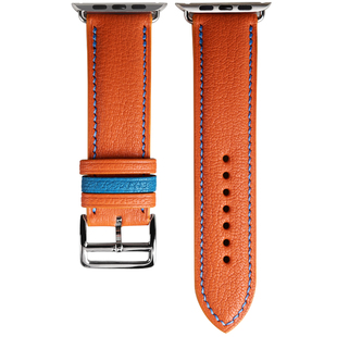 沐铍 sully法羊适用iwatch 6/ 7/ 8 Ultra 手工真皮表带 可拼色