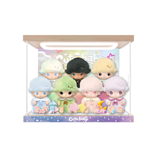 乐一百适用于泡泡玛特DIMOO新生日记系列-搪胶毛绒挂件场景展示盒