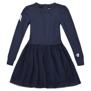 挪威WoolLand美利奴羊毛女童连衣裙春秋儿童网纱公主裙蓬蓬纱裙