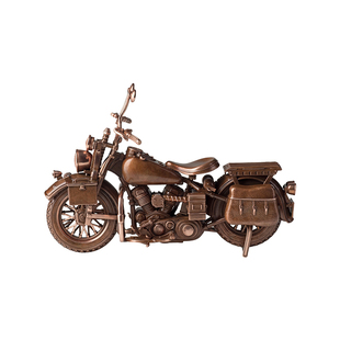 铜师傅 见微系列《不朽之旅(C款)》机车模型 创意家居紫铜摆件