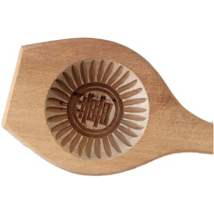 手工雕刻鲤鱼形儿童动物面食卡通花样馒头南瓜饼粘糕点心木质模具