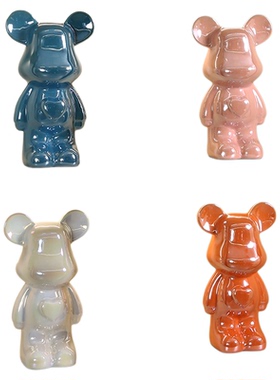 新款陶瓷小熊中大号爱心流体熊