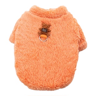 泰迪狗衣服带牵引扣秋冬装保暖幼犬雪纳瑞比熊宠物衣服猫咪防掉毛