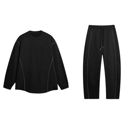 秋季新款男士简约百搭休闲套装