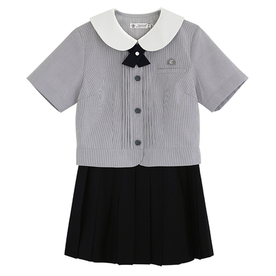 月野家山茶园夏服条纹衬衫