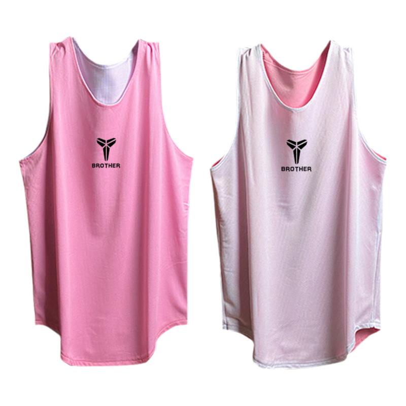 双面穿篮球服男美式背心训练队服定制学生比赛两面穿运动球衣宽松
