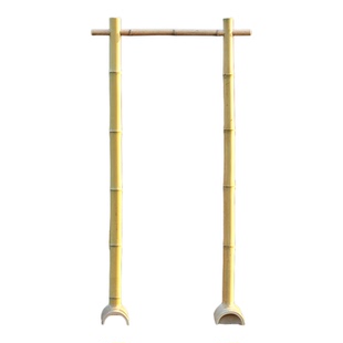 竹子架子迎宾竹架订婚庆装饰布置竹竿竹架美陈迎宾架搭建黄色竹筒