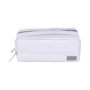 日本kokuyo国誉Campus双拉链大容量笔袋高颜值多功能文具盒女孩初中生用铅笔盒小学生男生简约款文具收纳包