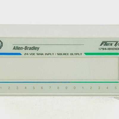 ALLEN BRADLEY 1794-IB10XOB6 24 VDC SINK INPUT / SOURCE OUTPU