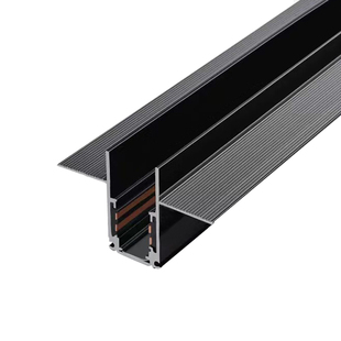 欧普照明磁吸轨道灯预埋嵌入式客厅暗装明装无边框LED无主灯