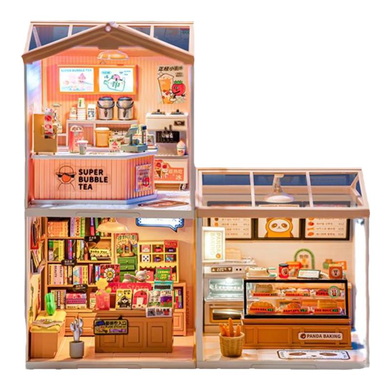 rolife若来超级世界奶茶店小屋