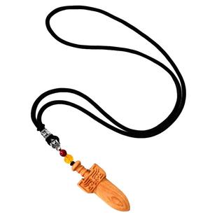 桃木剑桃木挂件平安桃木剑桃木车挂随身携带钥匙扣桃木吊坠