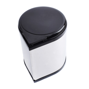 不锈钢厨房橱柜旋开式垃圾桶加厚连门整体五金家用水槽柜内置隐藏