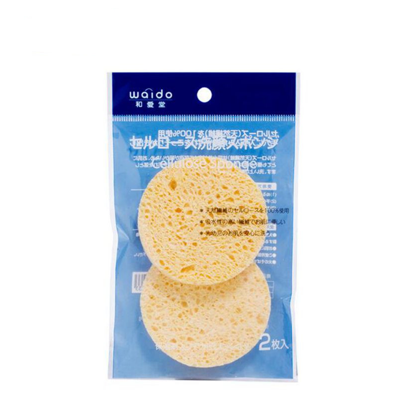日本和爱堂洗面用的洗脸海绵洁面扑细腻抗菌深层清洁天然