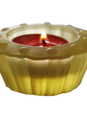 禅悦佛具琉璃莲蓬烛台小时灯座