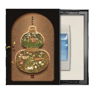 中古风葫芦电表箱装饰画强弱配电箱开关盒遮挡挂画免打孔2025新款