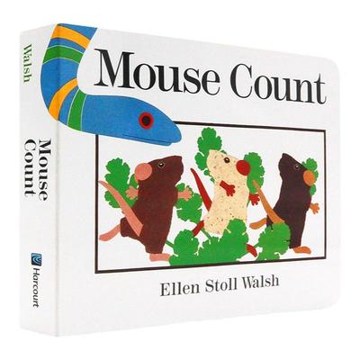 老鼠纸板数数英文原版绘本吴敏兰