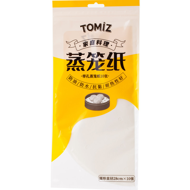 TOMIZ富泽商店家庭料理蒸笼纸不粘蒸馒头油纸蒸包子蒸笼垫一次性