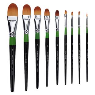 韩国hwahong华虹化妆刷982系列3号1号0号刷遮瑕刷油画丙烯画笔水粉笔粉底美妆用笔美术猫舌水彩画笔单支自选