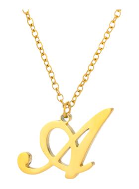 轻奢小众字母项链锁骨链