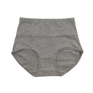 女士大码高腰三角内裤纯棉100%全棉透气收腹中老年妈妈胖MM过肚脐