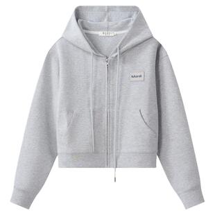 MARDI女款卫衣2026春季新款简约百搭时尚休闲连帽衫外套长袖上衣