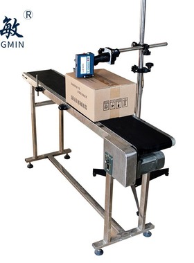 中敏630在线式智能流水线喷码机食品生产日期小型全自动打码机器