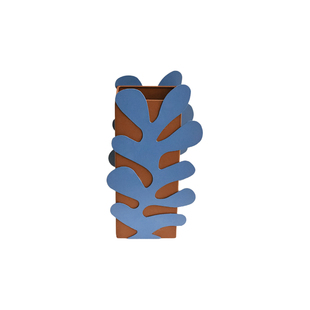 嘻物所 金属花瓶复古撞色简约北欧现代桌面客厅设计艺术摆件造型